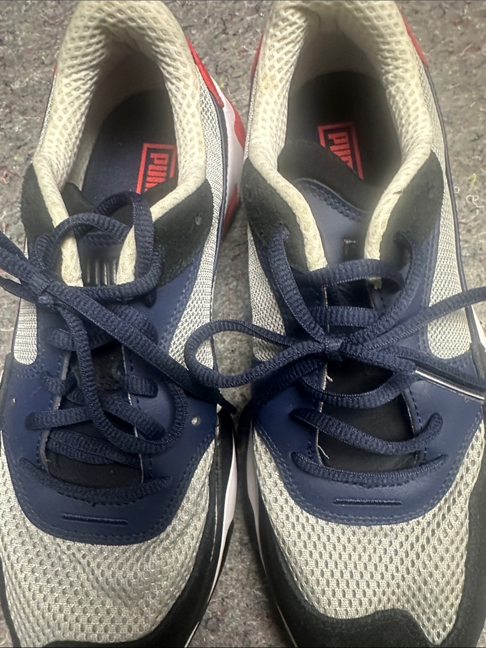 Puma Navy, Gray and Black Men's Athletic Sneakers